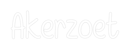 NEONSIGN: Akerzoet